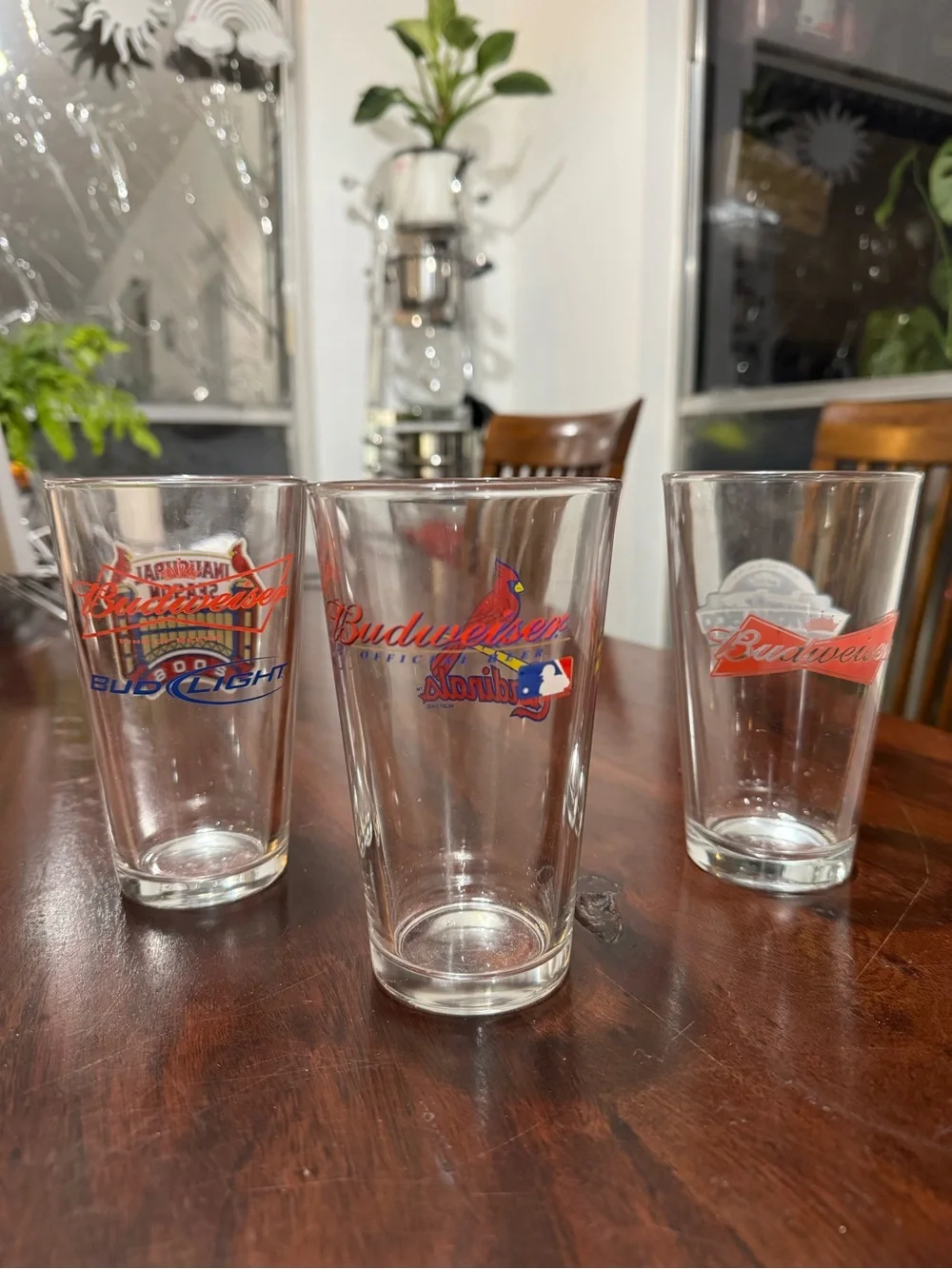 Budweiser Collectible Drinking Glasses Set of 3